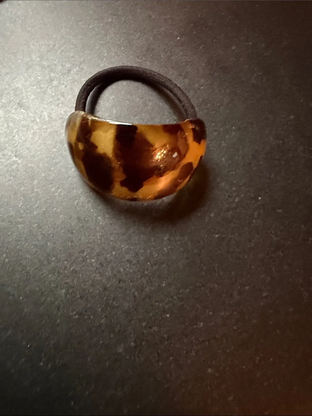 J. Crew Tortoiseshell Resin Hair Tie in Amber and Brown